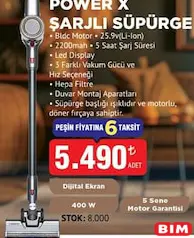 HEİFER POWER X ŞARJLI SÜPÜRGE
